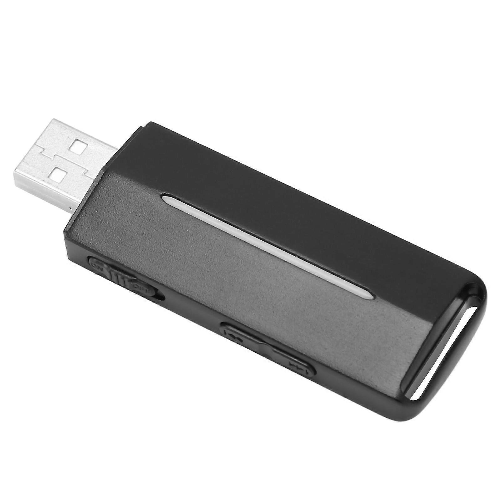 Enregistreur USB Réduction du bruit activée par la voix Petit appareil d’enregistrement avec horodatage pour conférence Réunion Interview 64GB