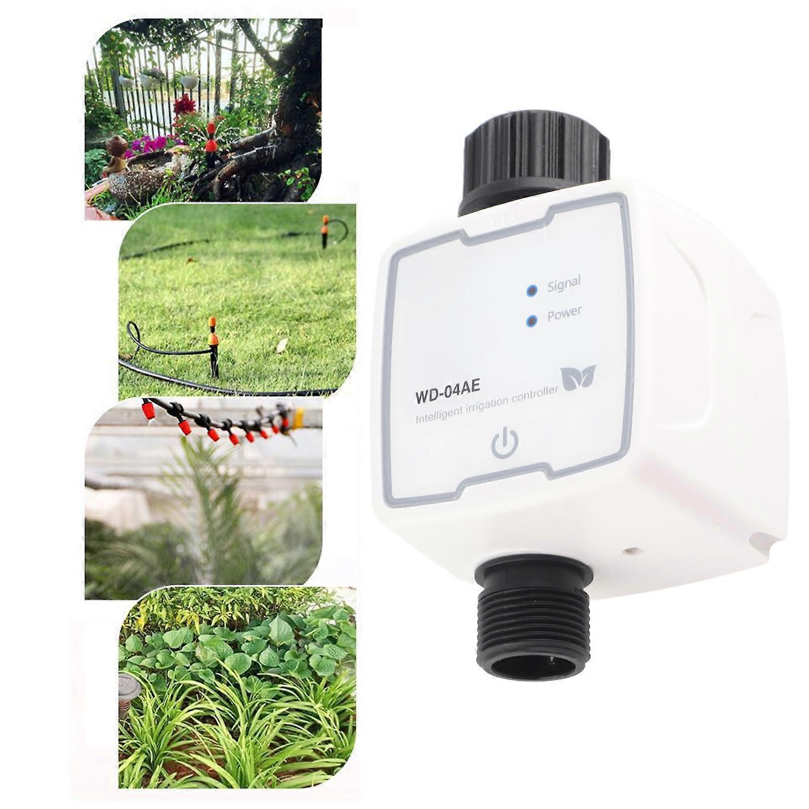 G3/4 Thread Automatic Water Timer Mobile Phone Remote Control Irrigation System with Rain Sensor for Garden Courtyards EU Plug 