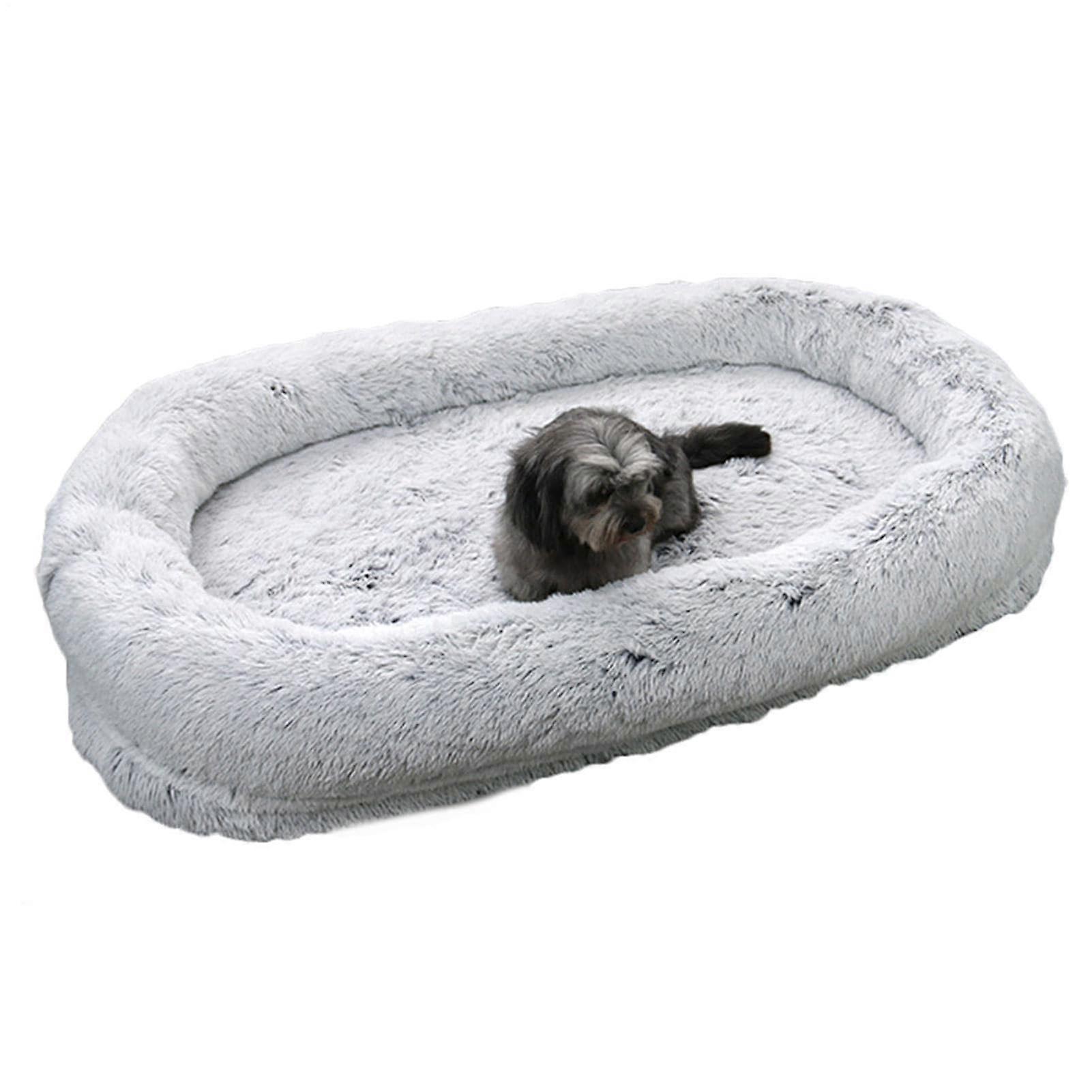 Dog Bed for Large Adult Dogs, Comfortable Plush Cushion with Raised Edges, Warm Soft Material, 40x30 Inches