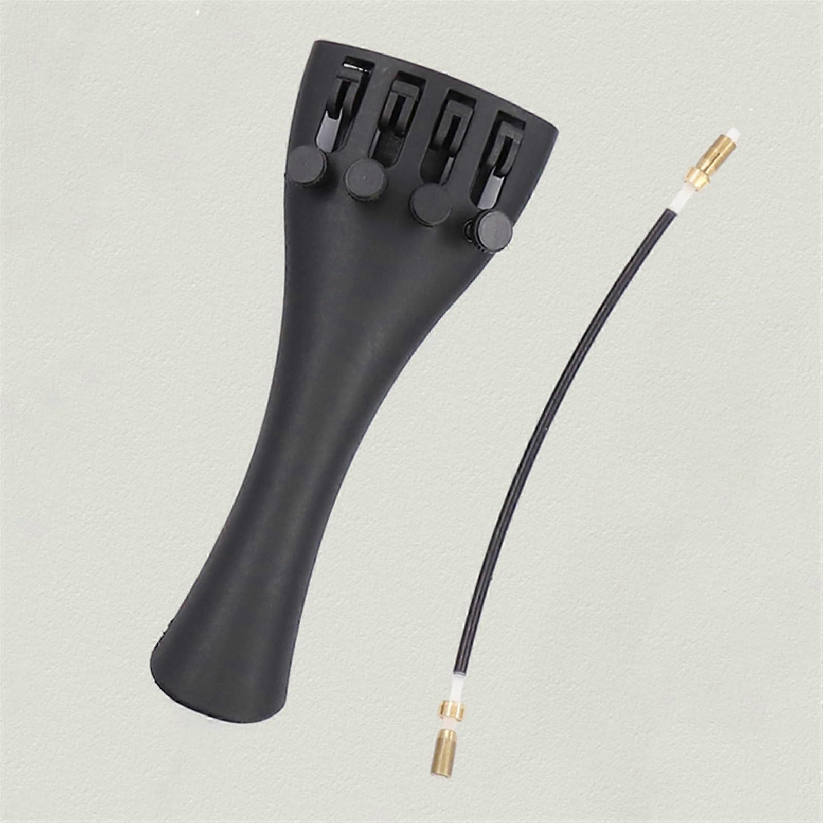 Professional Violin Accessories Carbon Fiber Tailpiece for Violin with Fine Tuners 4/4 (1pc  Tail String, 1/2) 1/2 1pc  Tail String