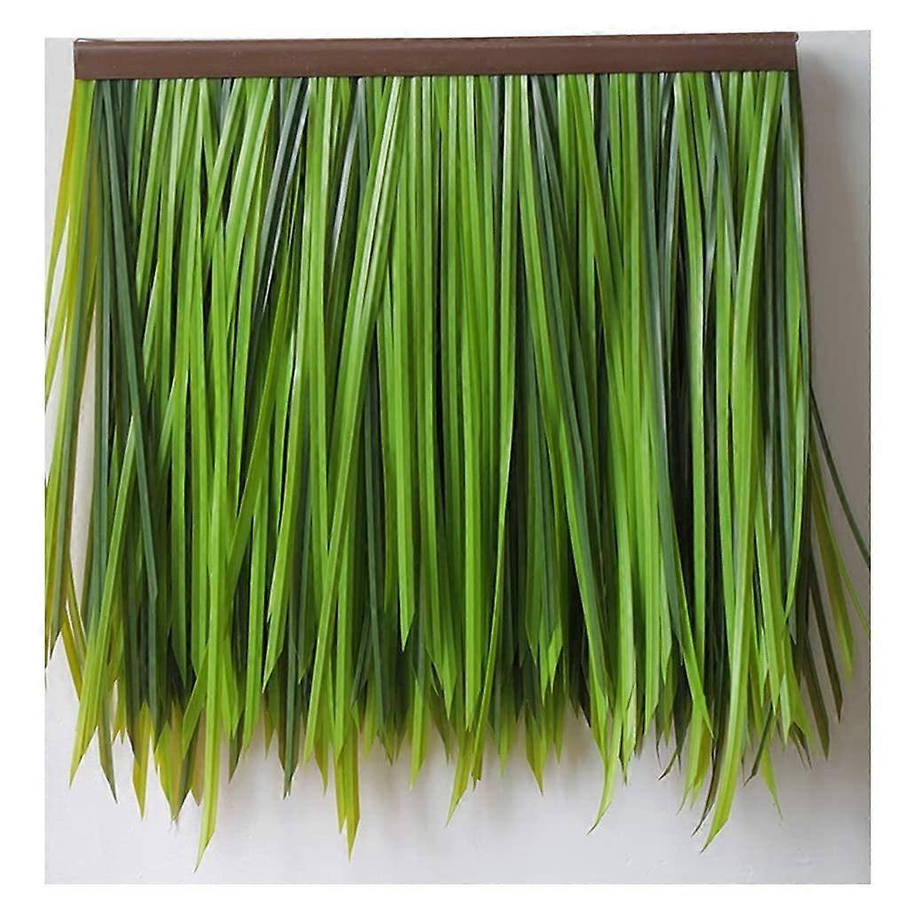 Plastic Straw PE PVC Simulation Straw Straw Straw Roofing Plastic Tiles Fireproof Artificial Straw Gazebo 0.5X0.5m (Yellow C, 10pcs) 10pcs Yellow C