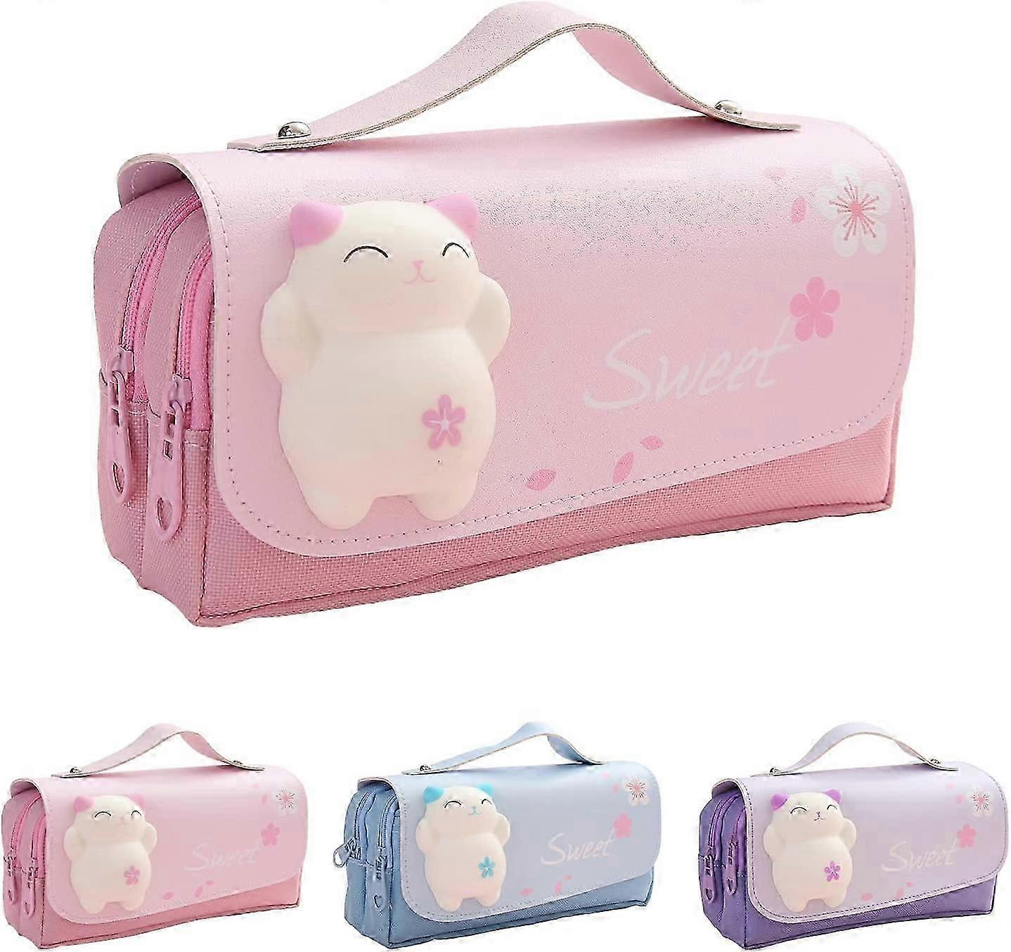 Multi-Compartment Pencil Case - Large Capacity Organiser for Stationery & Makeup