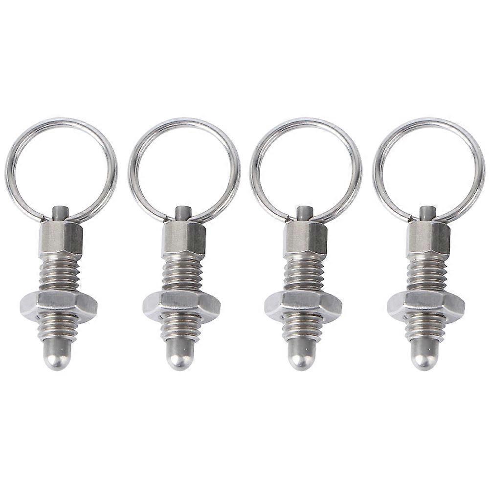Stainless Steel Non Locking Indexing Plungers with Pull Ring Durable Spring Pins for Quick Release in Industrial Equipment and Machinery