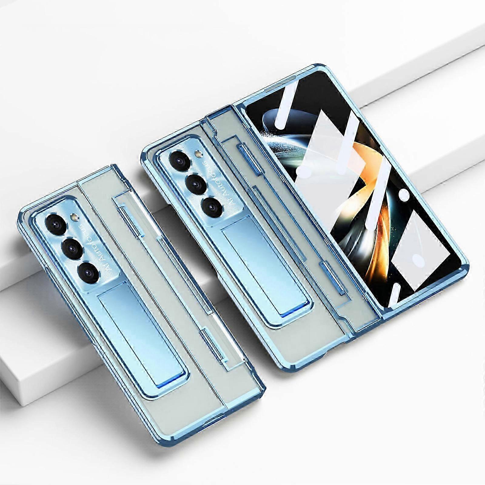 Z Fold 6 Case with Upgraded Hinge Protection+ Camera Lens Film + Front Screen Protector,Luxury Case for Samsung Galaxy Z Fold 6