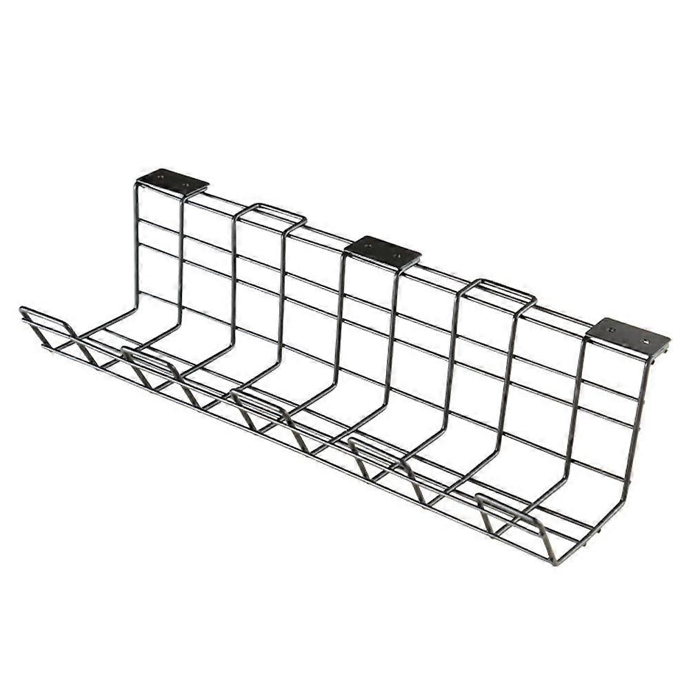 1Pc Under Desk Cable Management Rack Compact Cable Organizer Storage Rack