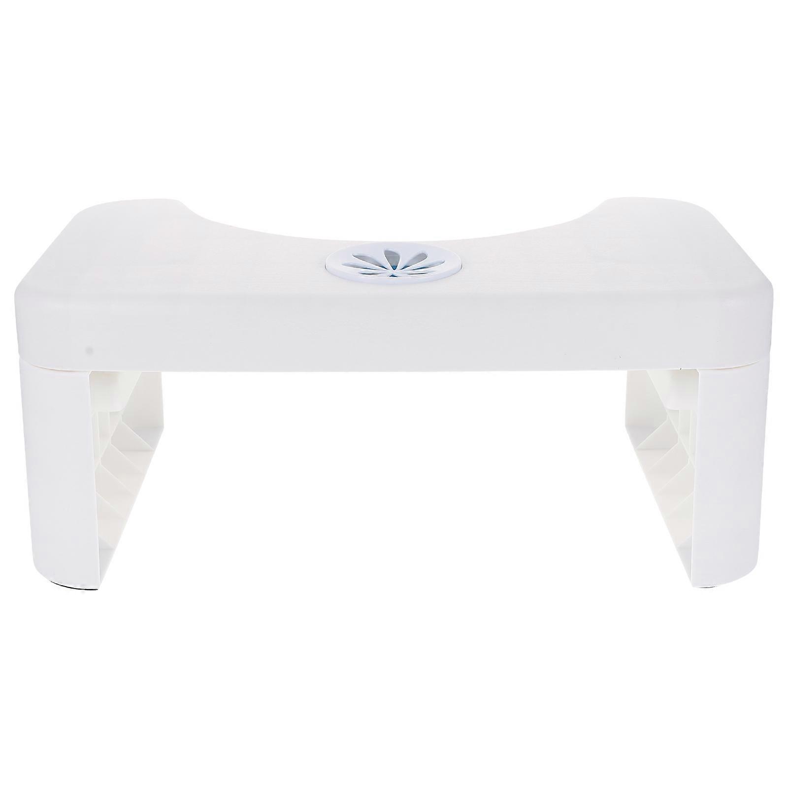Folding Toilet Footstool Bathroom Step Stool Children Step Stool White 39X21.5X16CM Rectangular Shape 1Pack