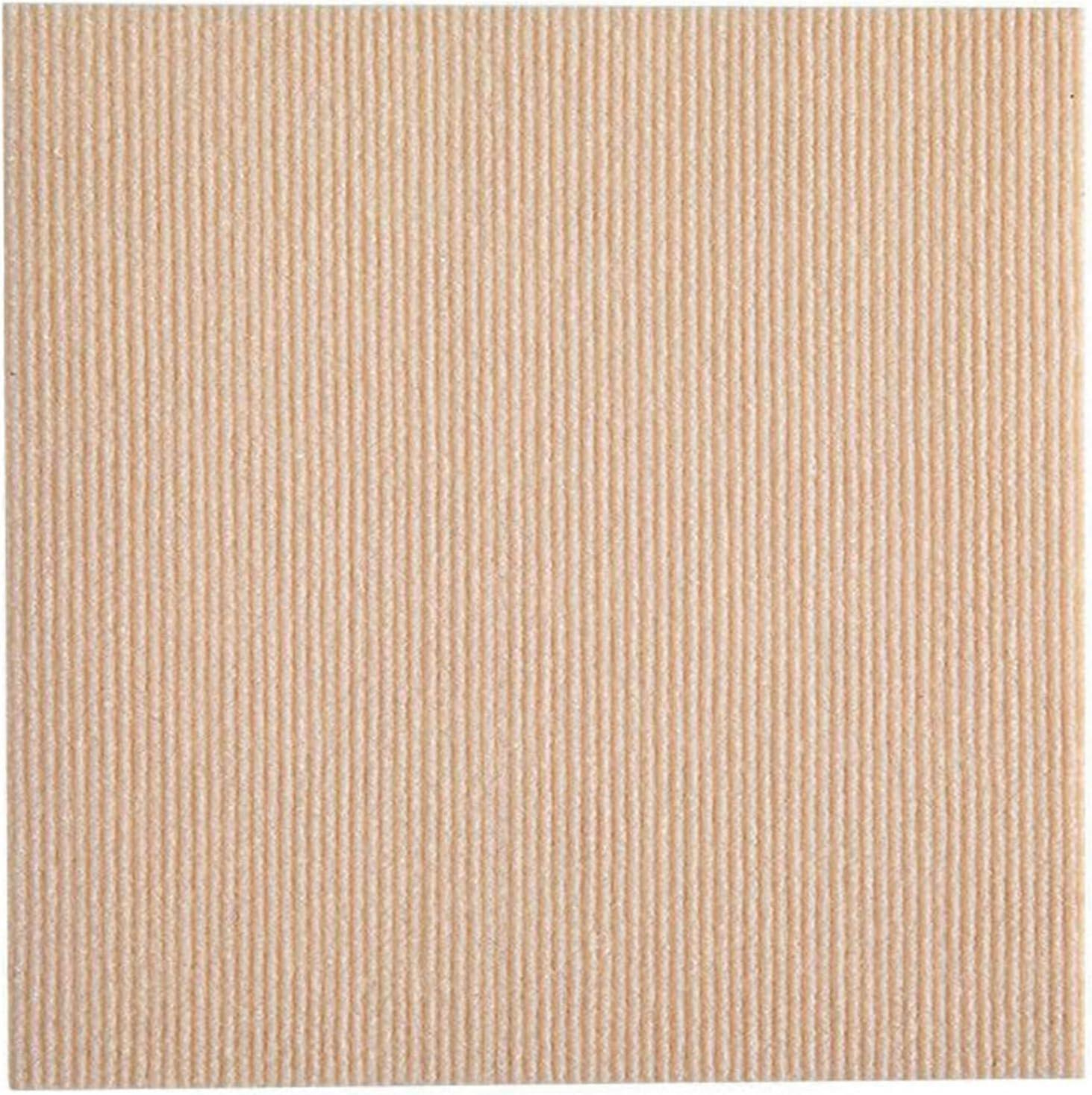 Carpet tiles, 30.5 x 30.5 cm, durable, DIY, washable, square floor tiles, carpet for home, office, commercial use, selfadhesive carpet (Camel, 8pcs).