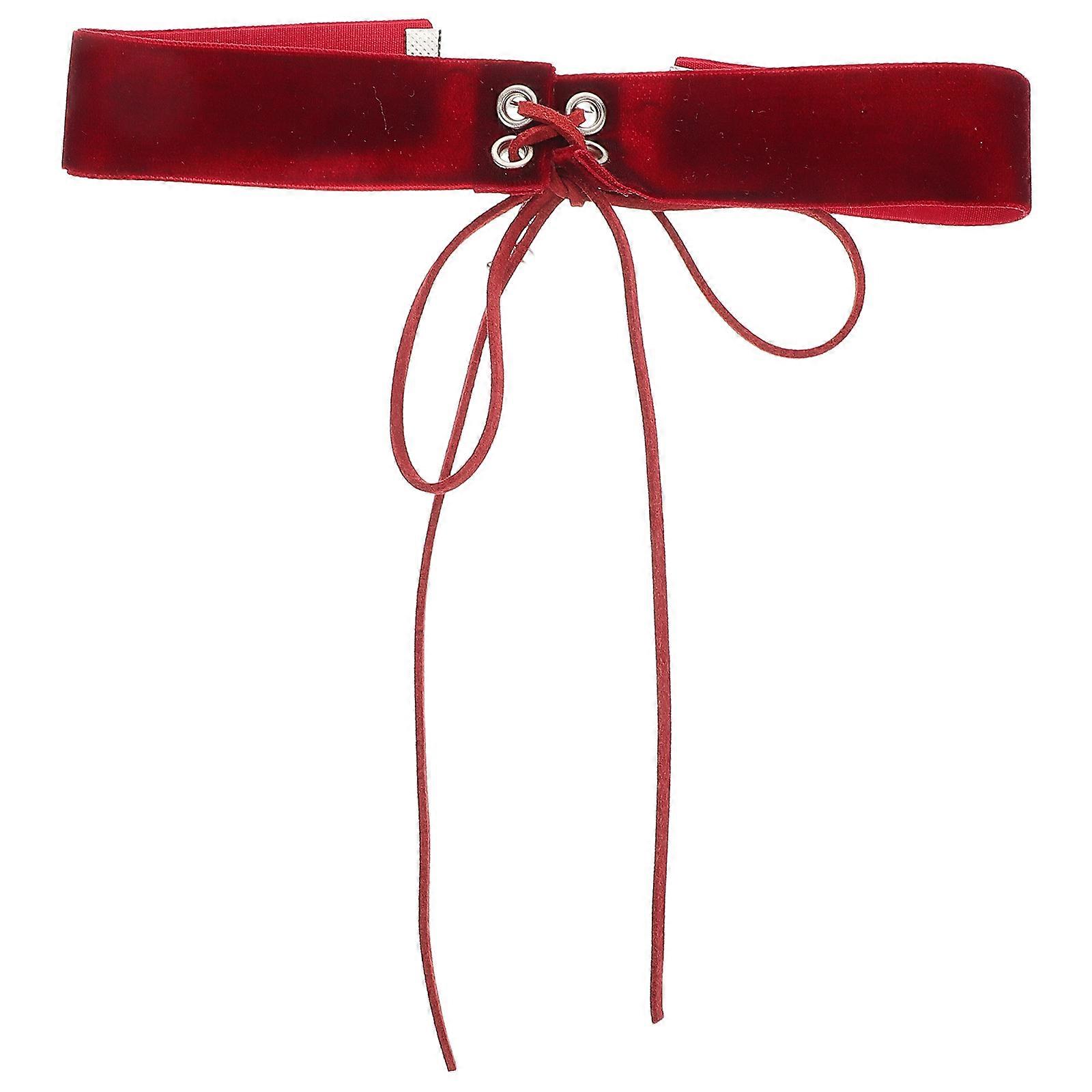 Here's a refined and optimized product title and description for your **Adjustable Velvet Bowknot Choker Necklace**, tailored for e commerce