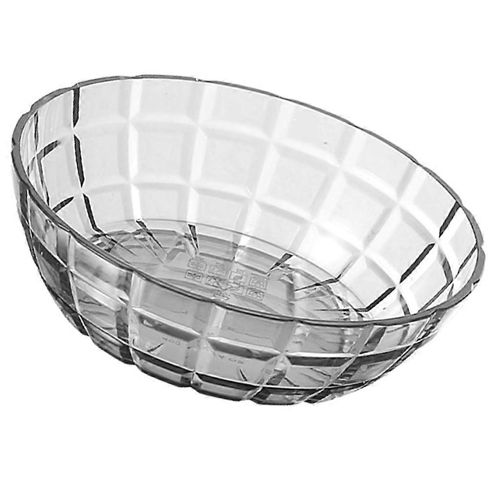 Fruit Salad Bowl Clear Mixing Bowls Reusable Round Shape Nordic Style Home Use 1Set