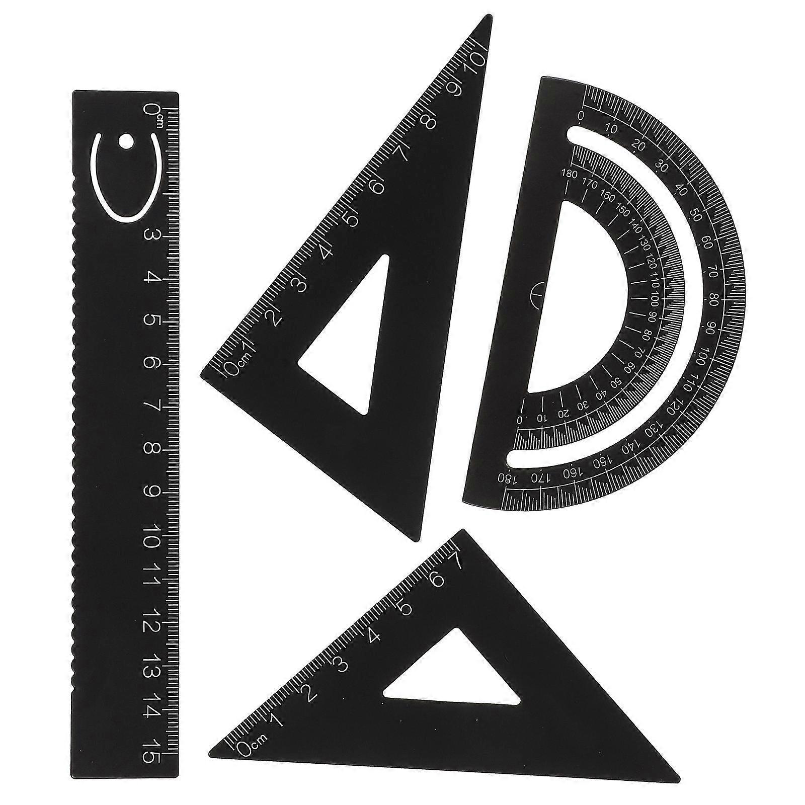 Straight Ruler Set Geometry Drawing Tool Kit for Students 1Set