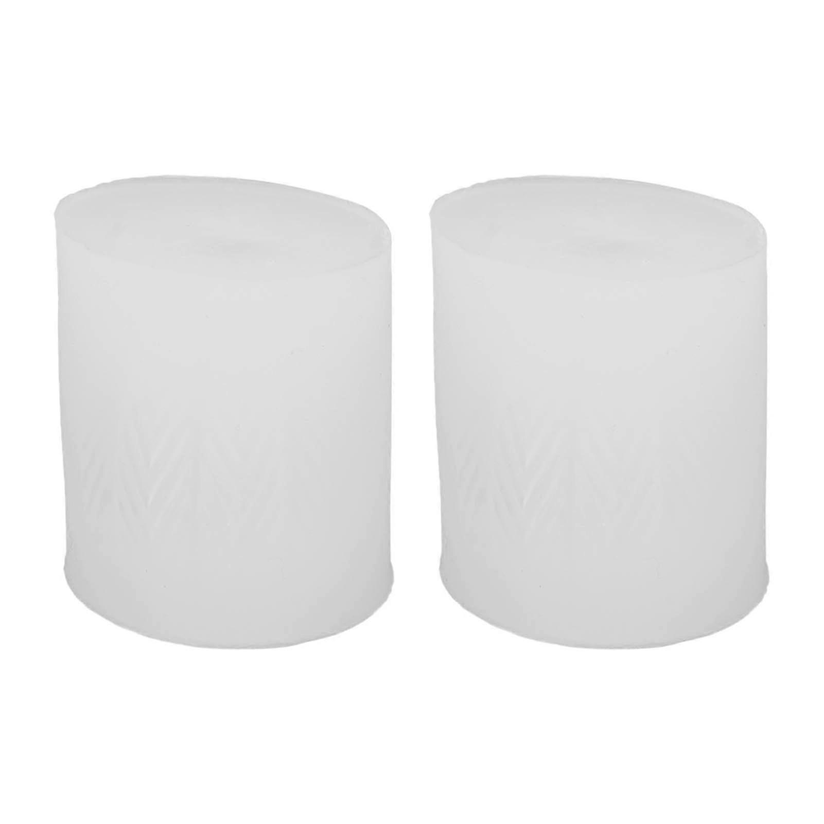 2pcs Egg Candle Silicone Mold 3D Realistic Soft Resuable White Egg Candle Mold for Easter