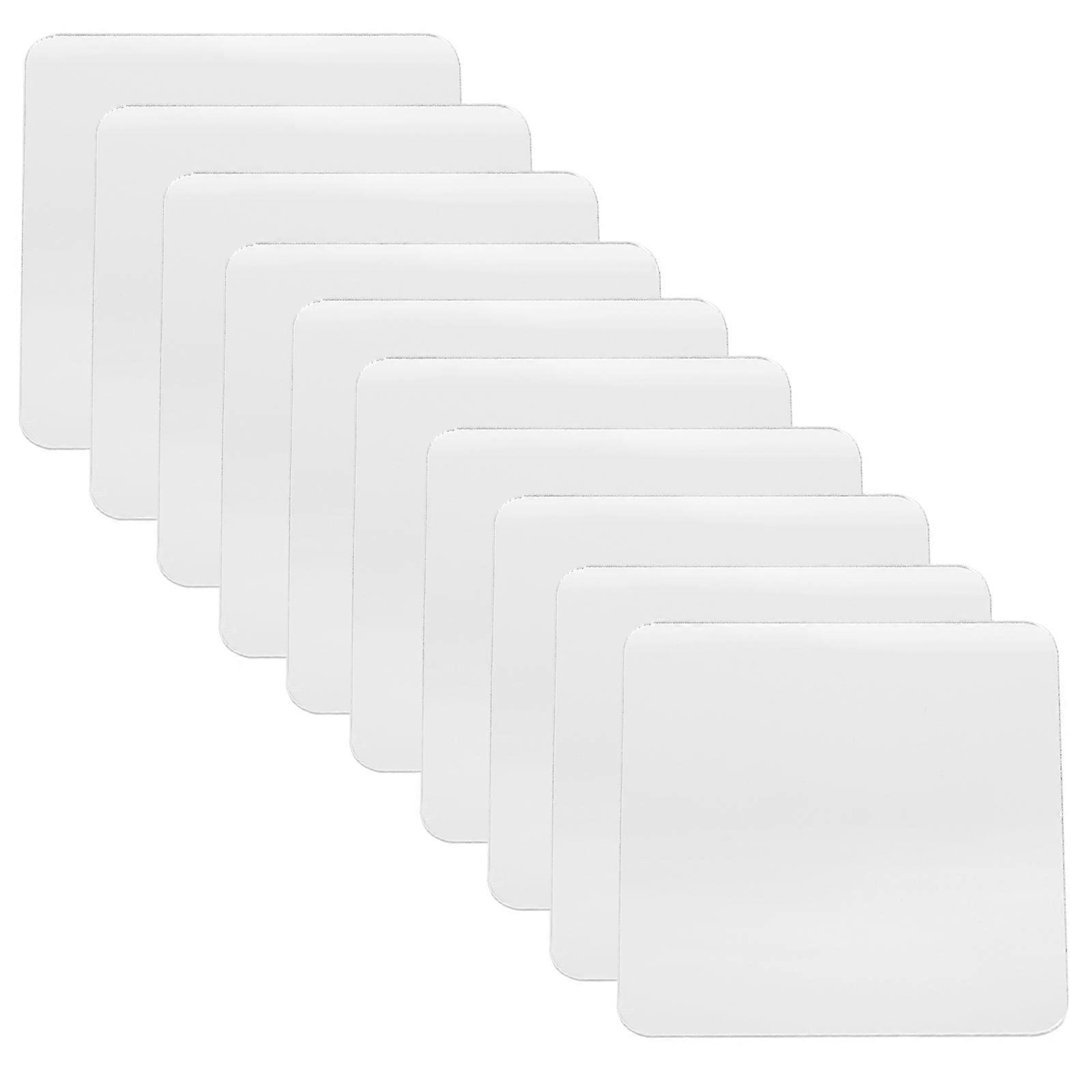Sticky Mirror Sheets Cuttable Mirror Sheets 5x5cm Acrylic 10Pcs