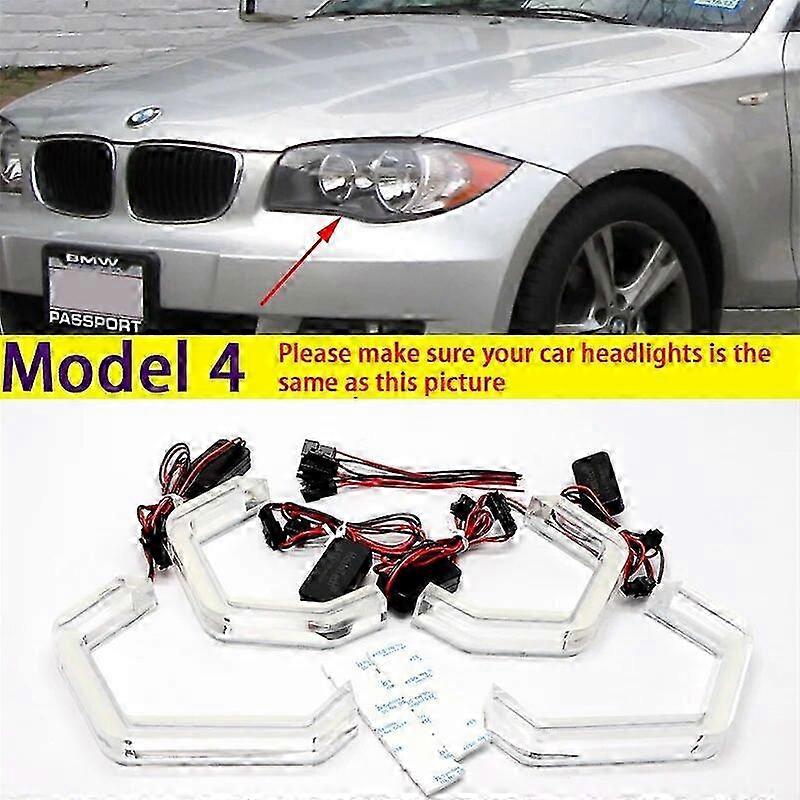 LED Angel Eyes M4 Style DRL Halo Rings for Certain Brand 1 Series E81 E82 E87 E88 2004-13