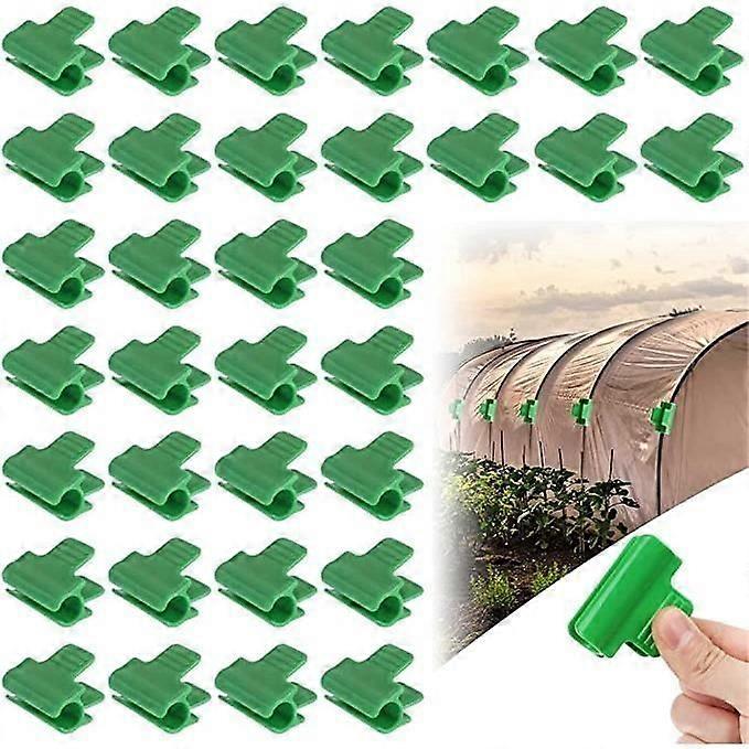 מהדקי צינור גינה, 35 יחידות מהדקי סרט חממה, מנהרת רשת פלסטיק קליפ שורת כיסוי