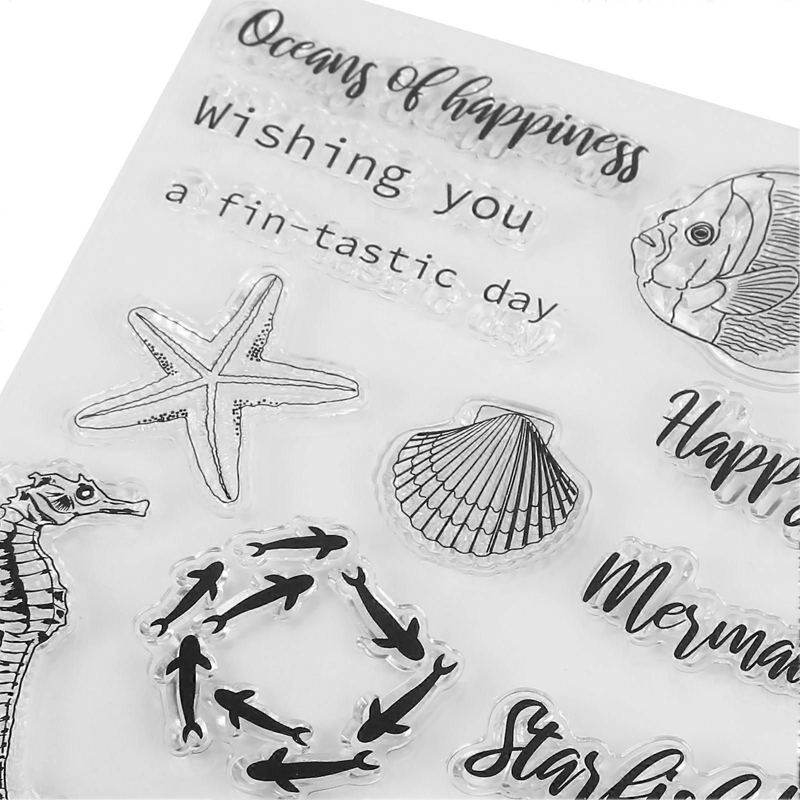 Clear Stamps Paste Repeatedly Clear Imprint DIY Production TPR Card Making Stamps for Photo Album Invitation