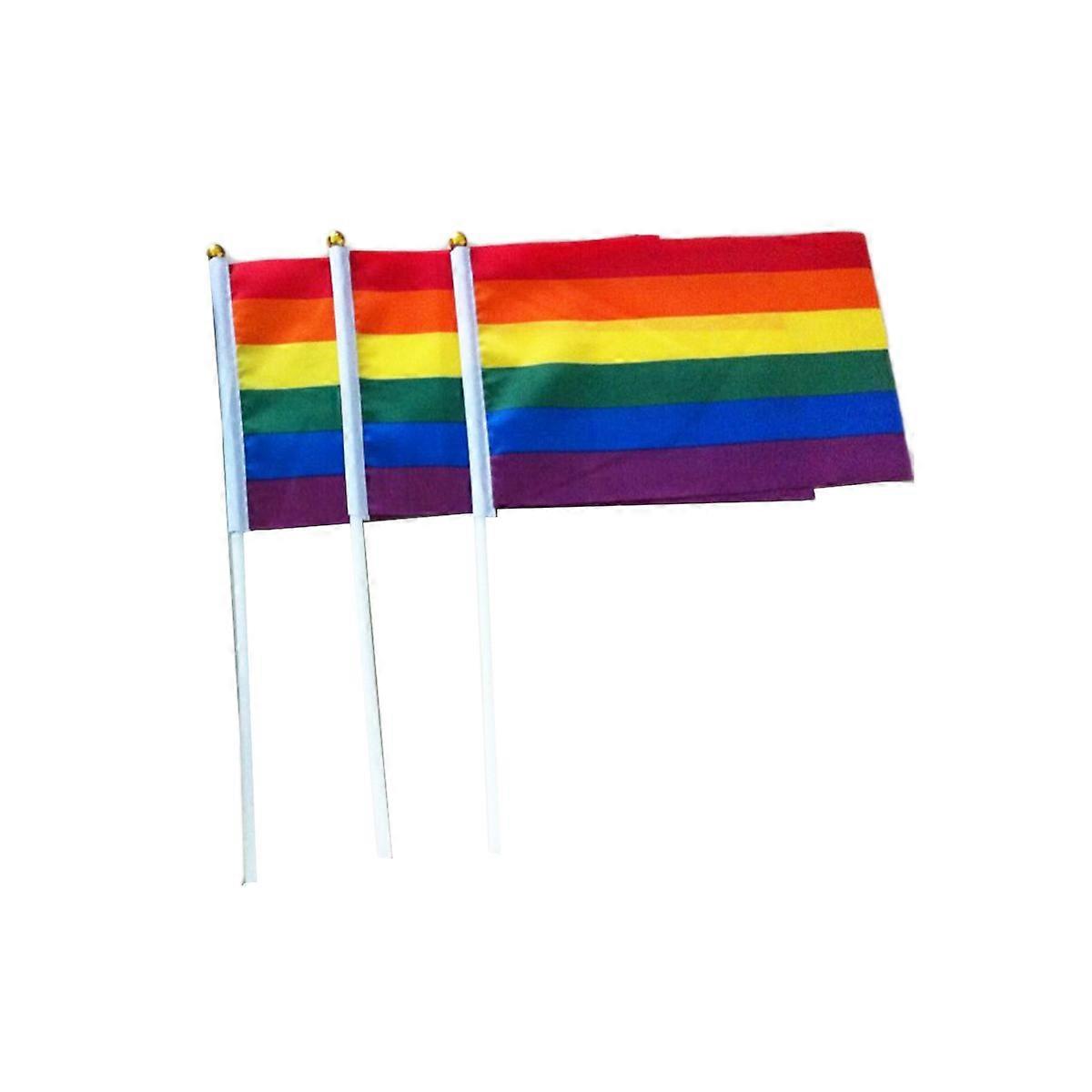 Flags Small Handheld Flag Parade Lightweight Rectangular Design Perfect For Parades And 14 x 21cm 60Pack