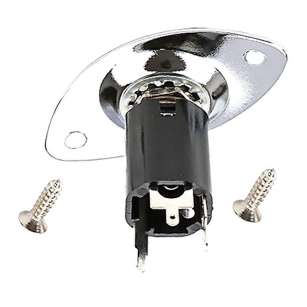 Stereo Output Jack Socket Metal Material Durable Wear Resistance For Musicians Commercial Use 1Set