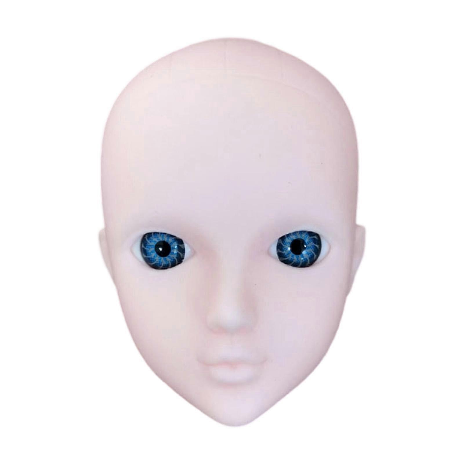1/6 女性ドールヘッド 30cm ドールパーツ ボールジョイントドール用 メイクアップトレーニング