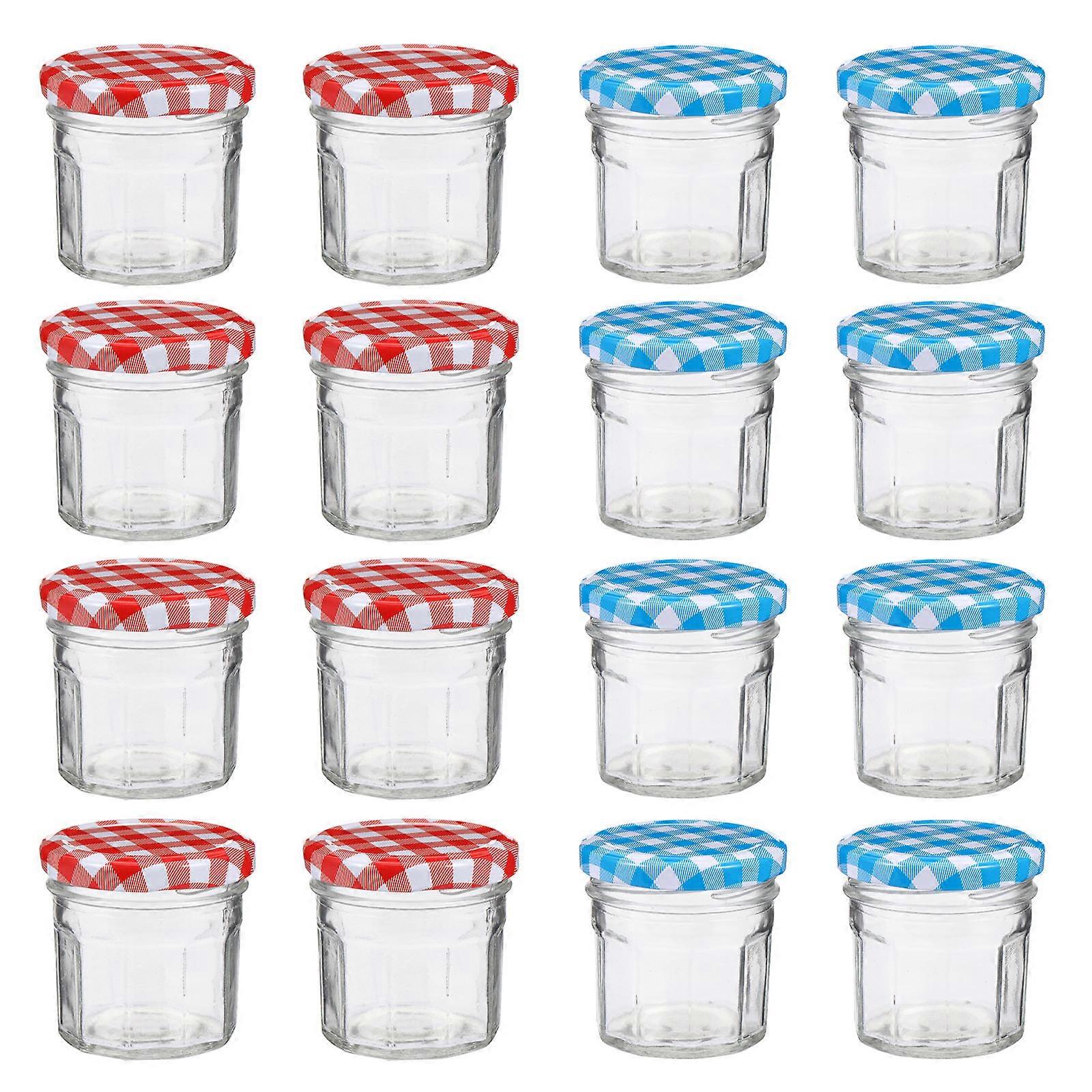 Pickling Jars Small Glass Jar With Airtight Lid 50ml Food Storage For Housewives 12Pcs