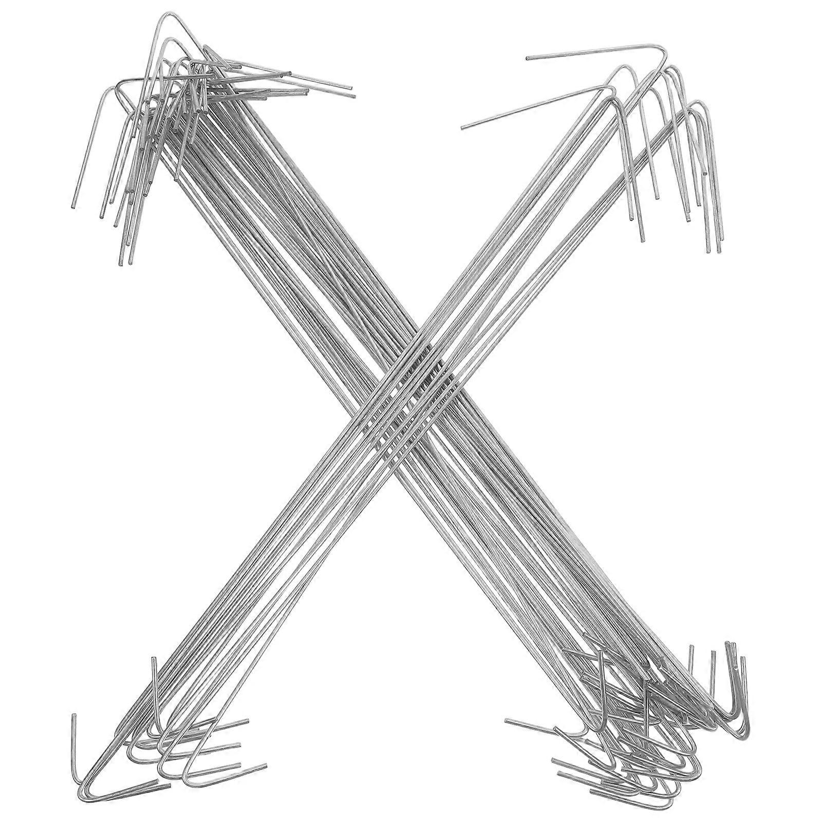 Fruit Tree Branch Support Tool with Galvanized Steel Wire for Garden Use Silver Durable Reusable 50pcs