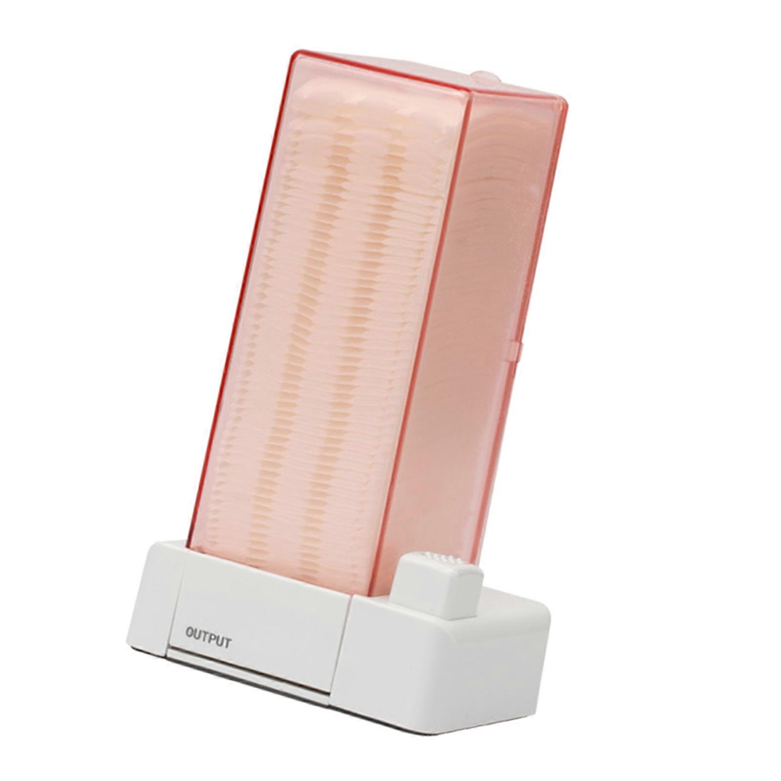 Touch Control Cosmetic Cotton Holder Box Wall Mounted Dispenser With Free Pads Space Saving Storage Box Sakura Powder