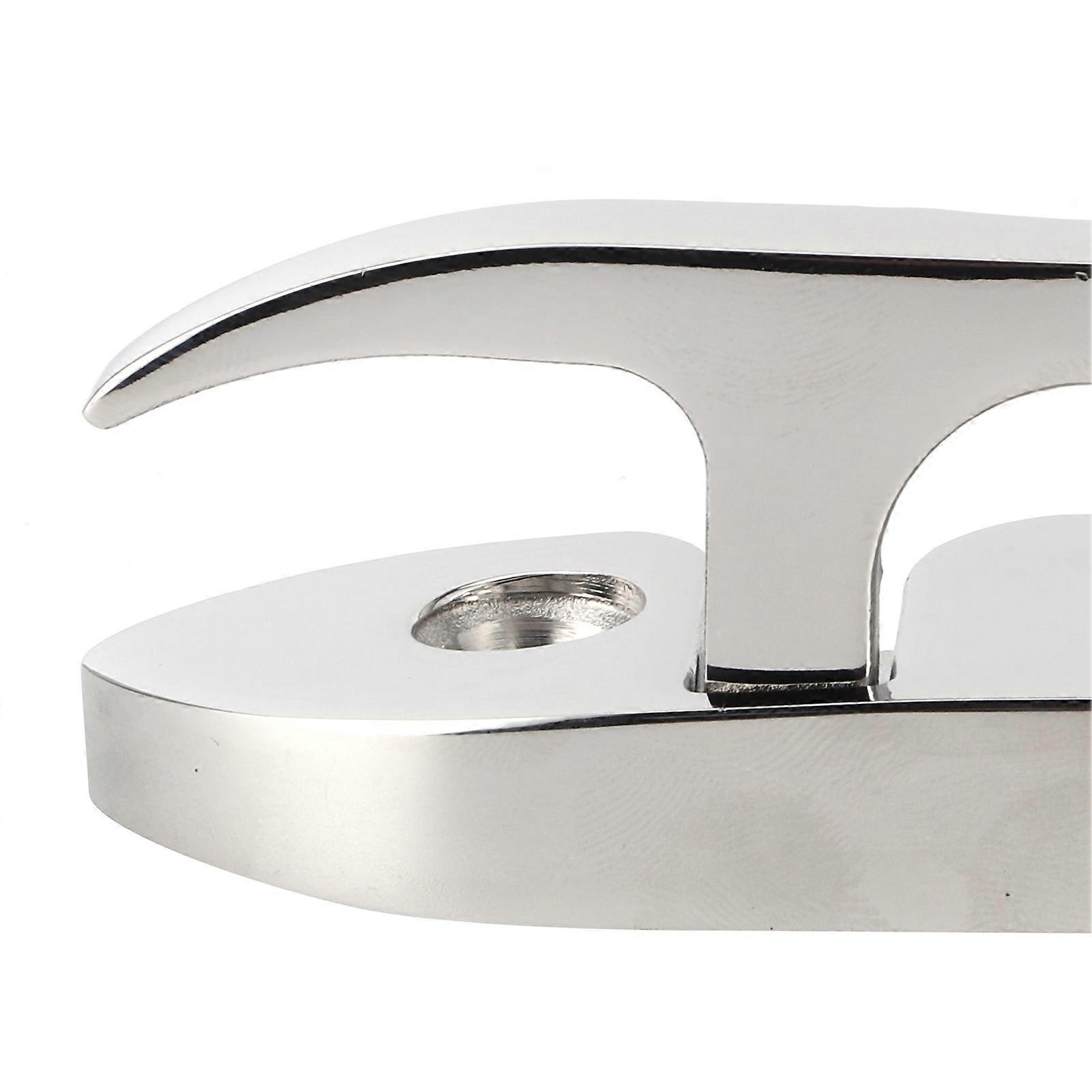 Folding Cleat Stainless Steel Flip Up Dock Cleat for Mooring Boat Kayak Marine 4.7in