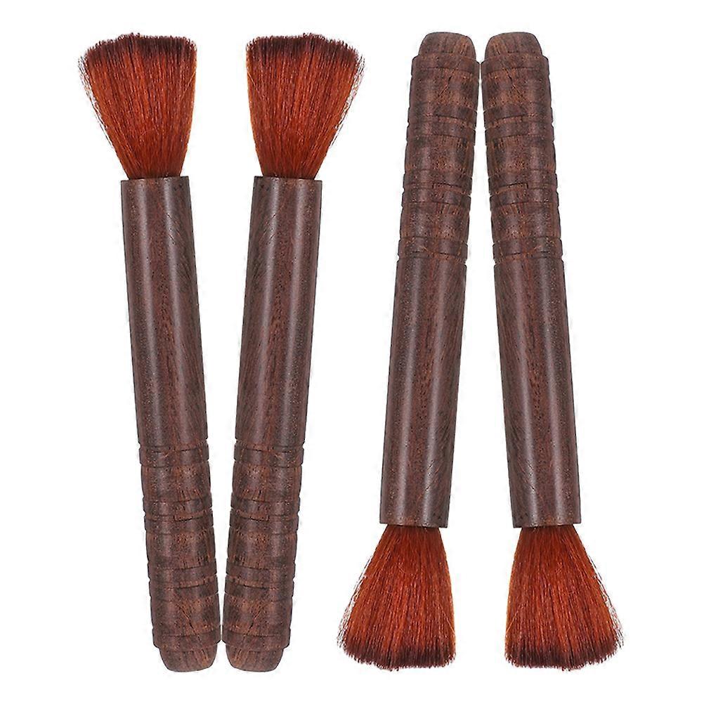 4pcs Dust Brush Set for String Instruments Erhu, Violin, Guzheng Cleaning Tool with Comfortable Grip for Music Enthusiasts