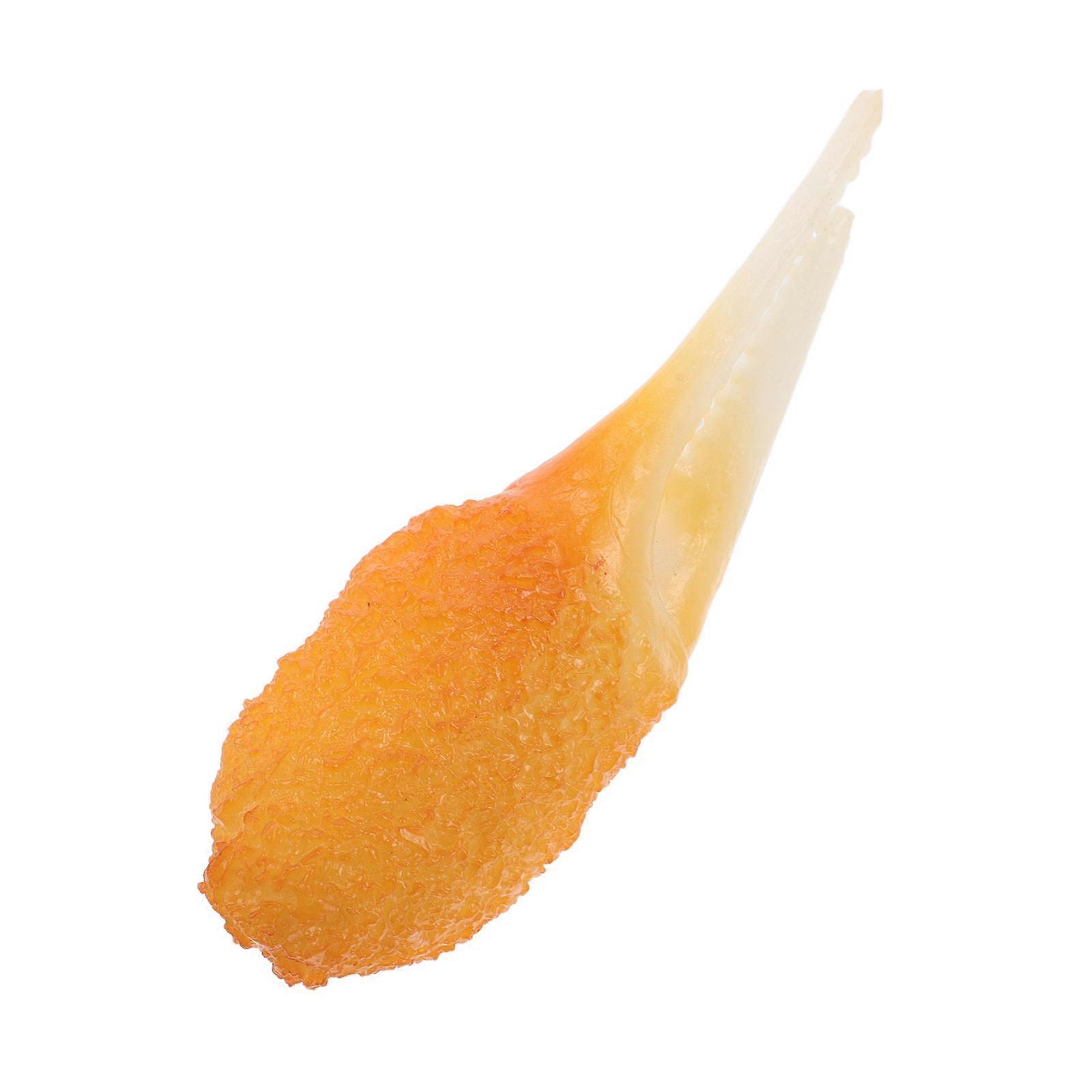 Crab Toy Tempura Style Creative Fake Food Party Props Plastic Material Realistic Simulation For Festivals 1Pcs