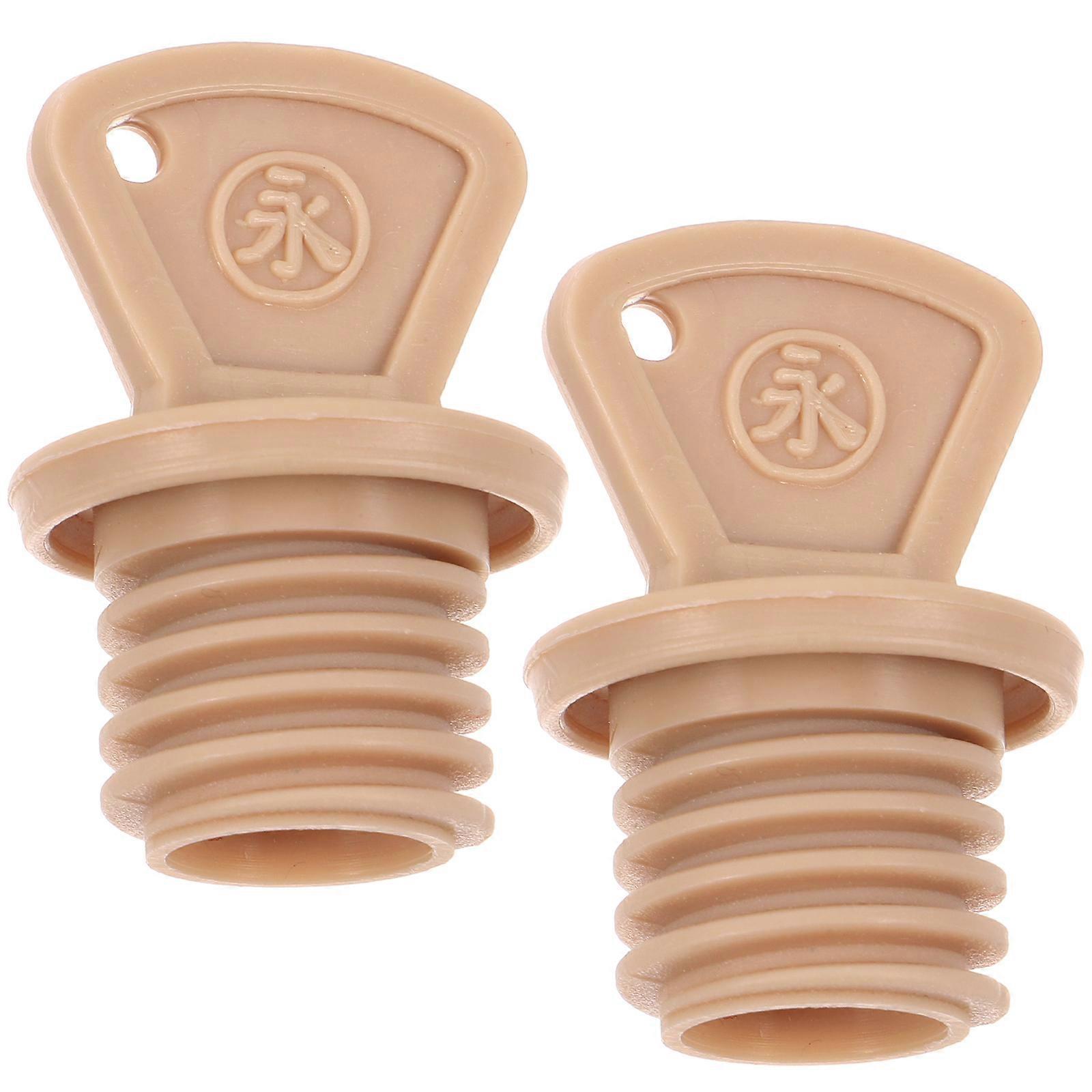 Round Hot Water Bottle Cap 2Pcs Simple Design for Friends Daily Use Replacement