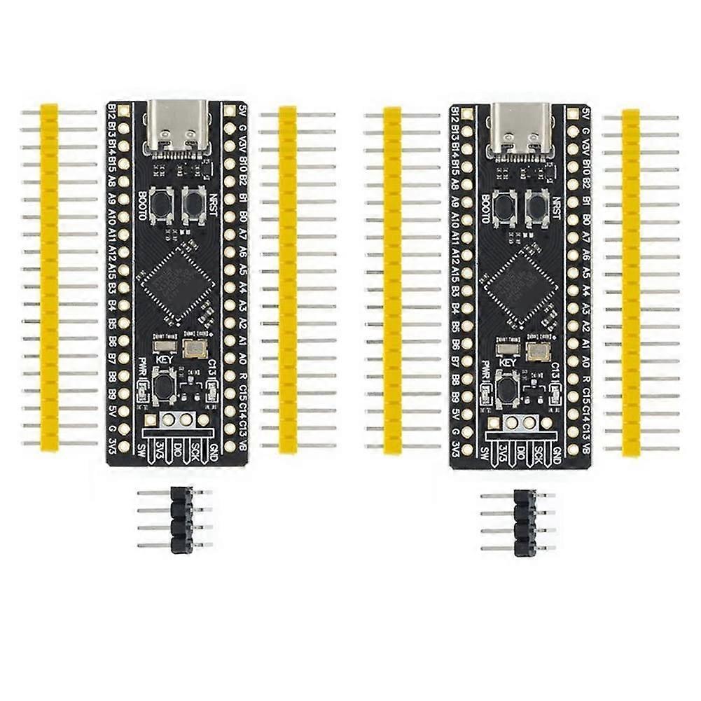 F411 Development Board Pack of 2, F411CEU6 Learning Board for Programming, 32-bit Cortex-M4 Microcontroller