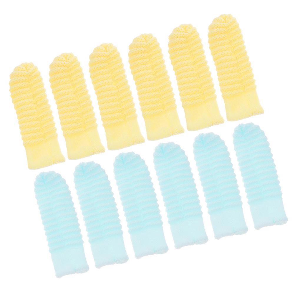 12pcs Dog Toothbrush Cat Toothbrush Finger Toothbrush for Dogs Washable Polyester Dog Finger Toothbrushes