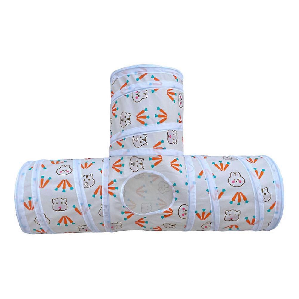 Interactive Design Cat Tunnel Toy for Cats Home Use Assorted Color Portable Plaything 1Pack