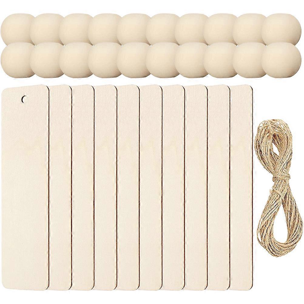 Unfinished Wooden Bookmarks 1 Set For Families And Students Home Decoration DIY Craft Rectangular Shape 36Pack