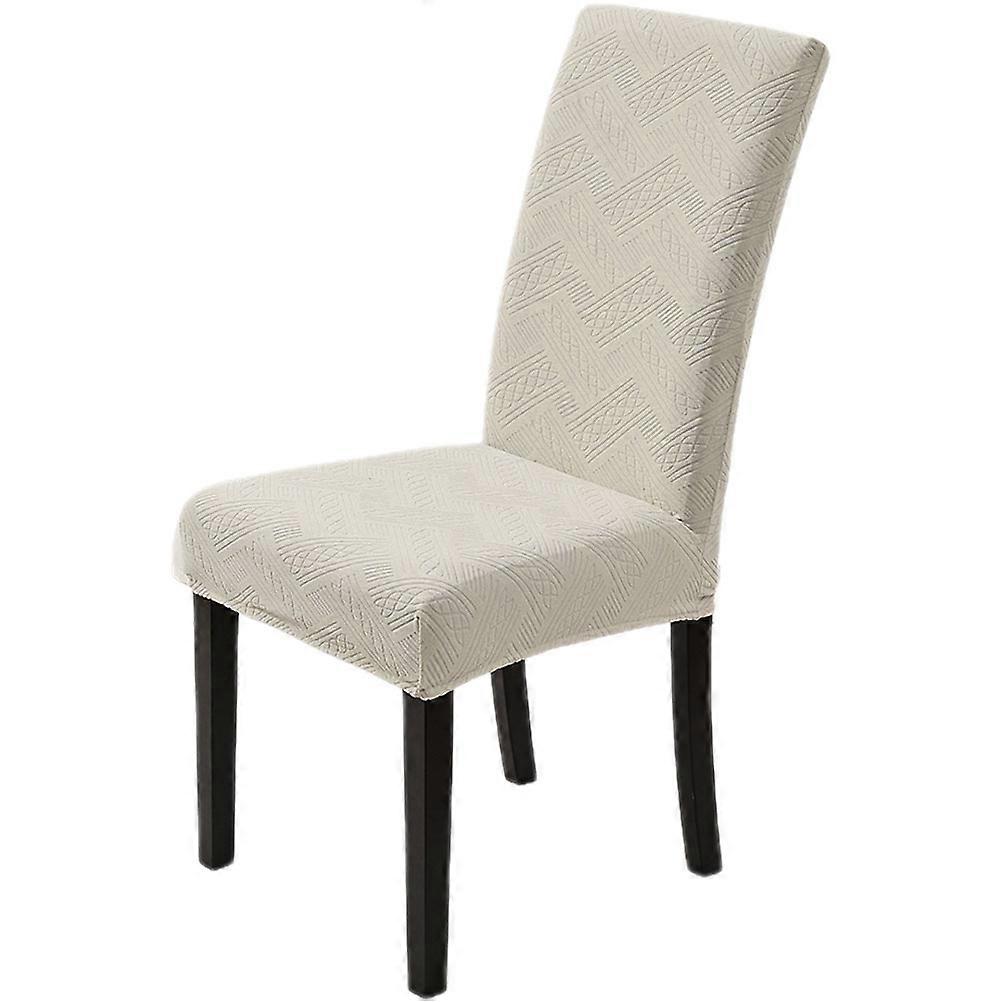 Decorative Slipcover For Dining Chairs In Beige Designed For Homeowners Restaurants And Hotels 1Pack