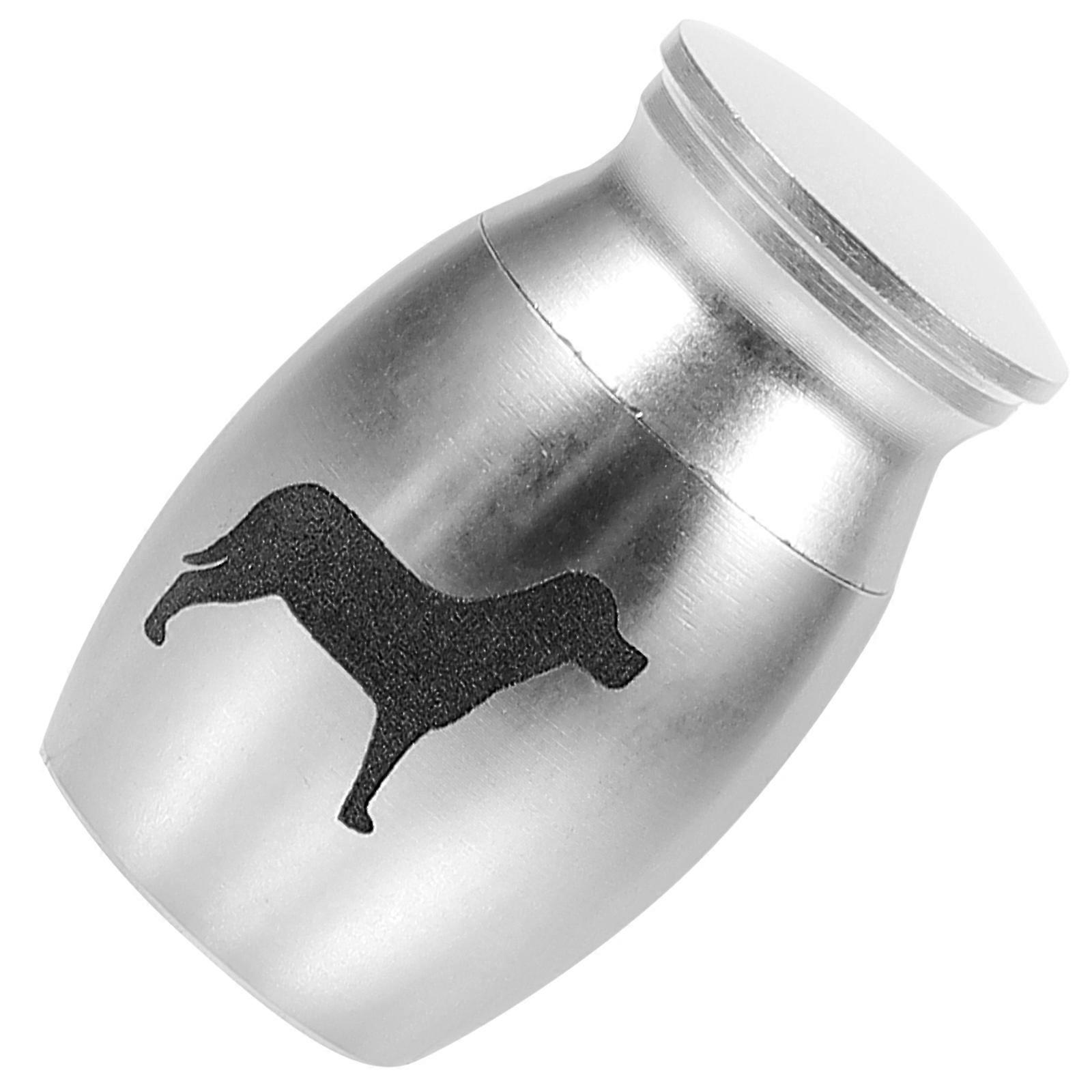 Alloy Mini Metal Pet Urn Portable Keepsake For Pet Ashes Ideal Memorial Gift 1Pack