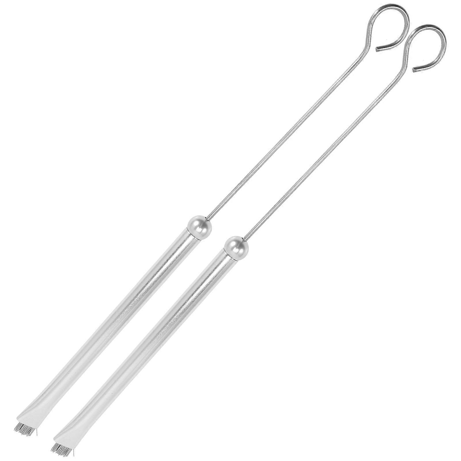 Durable Steel Wire Drum Brush 2Pcs For Jazz Drums And Percussion Instruments With Retractable Design