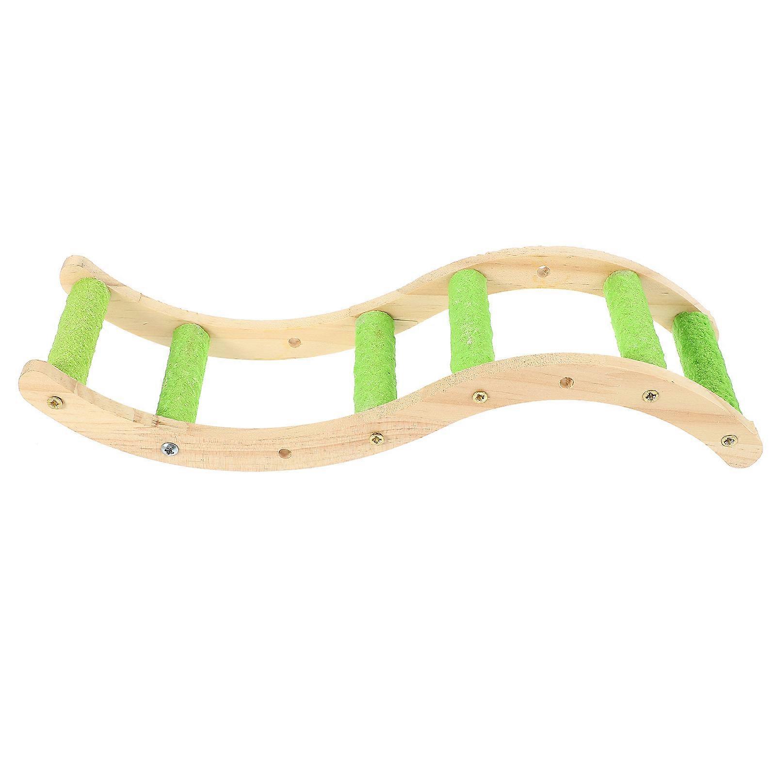 Wooden Climbing Ladder for Pet Cage Stable and Durable Toy 7 inches