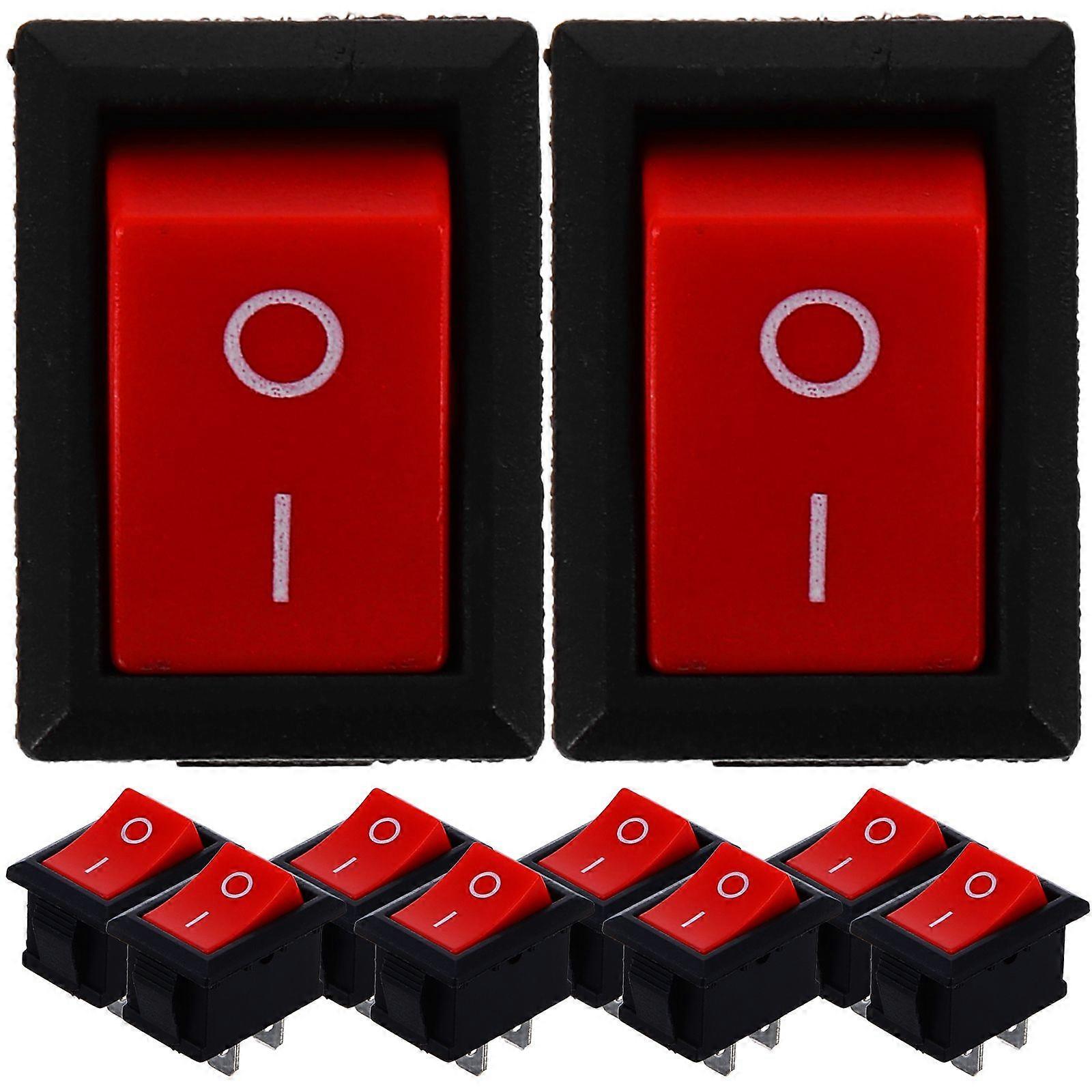 10pcs Rocker Switch On-off Switch Emergency Stop Button Marine Yacht Rocker Switch