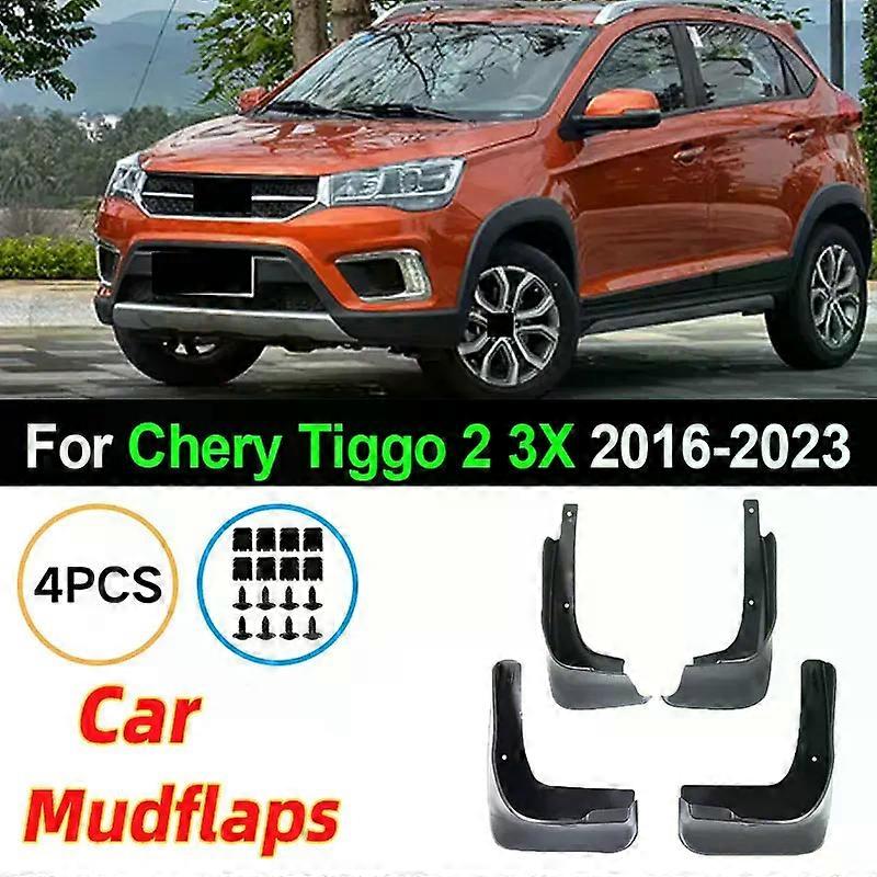 For Chery Tiggo 2 3X Plus 2016 2017 2018 2019 2020 2021 2022 2023 Mud Flaps Mudguards Accessories Splash Guards SUV Fender Rear-xj