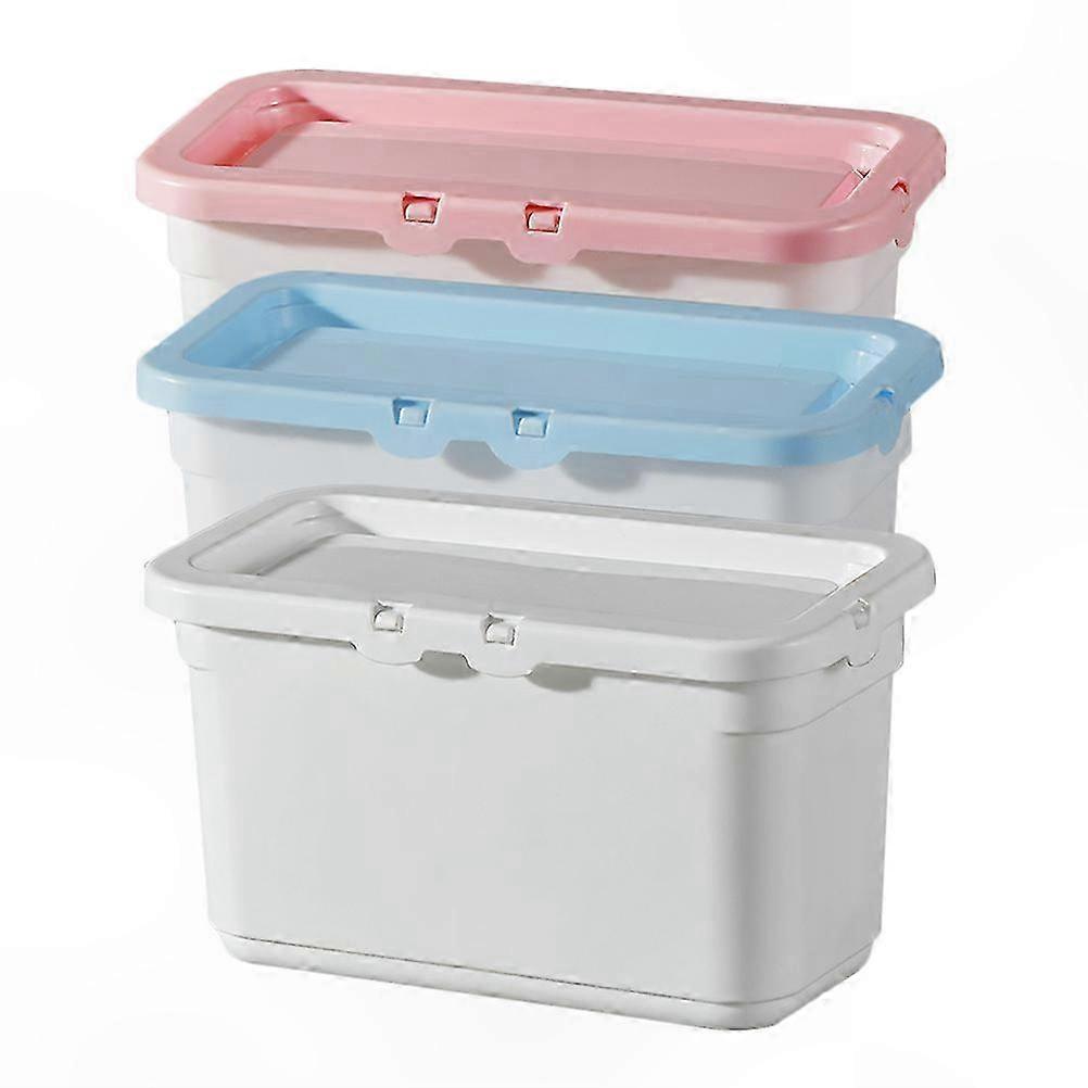 3-Pack Laundry Detergent Pod Storage Containers with Lids for Washing Beads