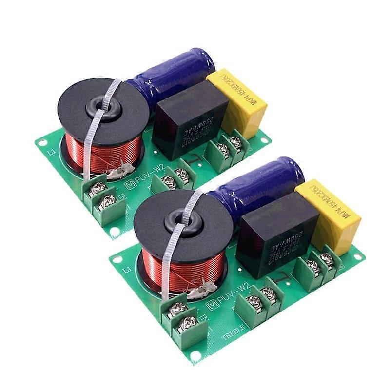2 x 100 W 2Way Treble Bass DIY Speaker Filter Circuit Audio Crossover Filters 2 Unit Home Cinema HIFI Frequency Divider