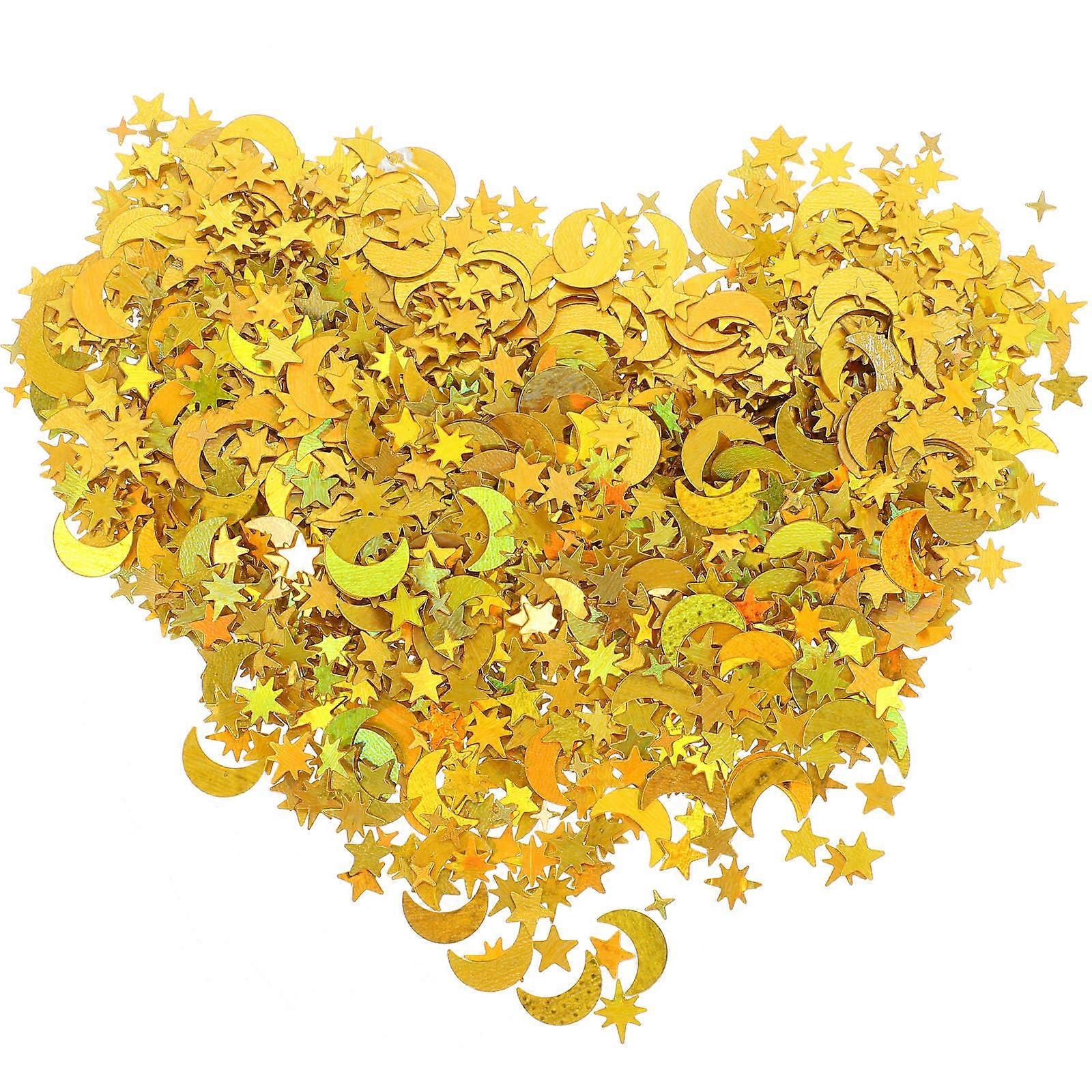 Glitter Filler for Decor Silver Plastic Confetti 1 Bag Mixed Style for DIY Craft Projects and Table