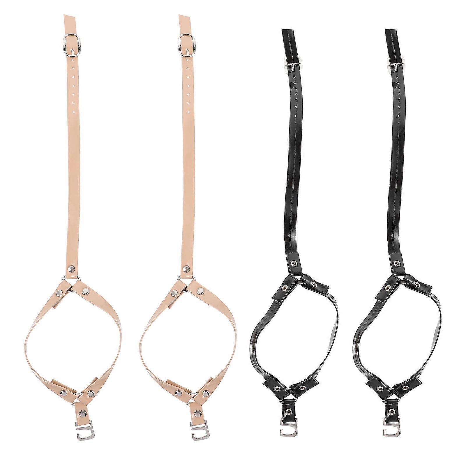 Anti-Loose Shoe Strap for High Heels Use 2Pairs PU Shoelaces