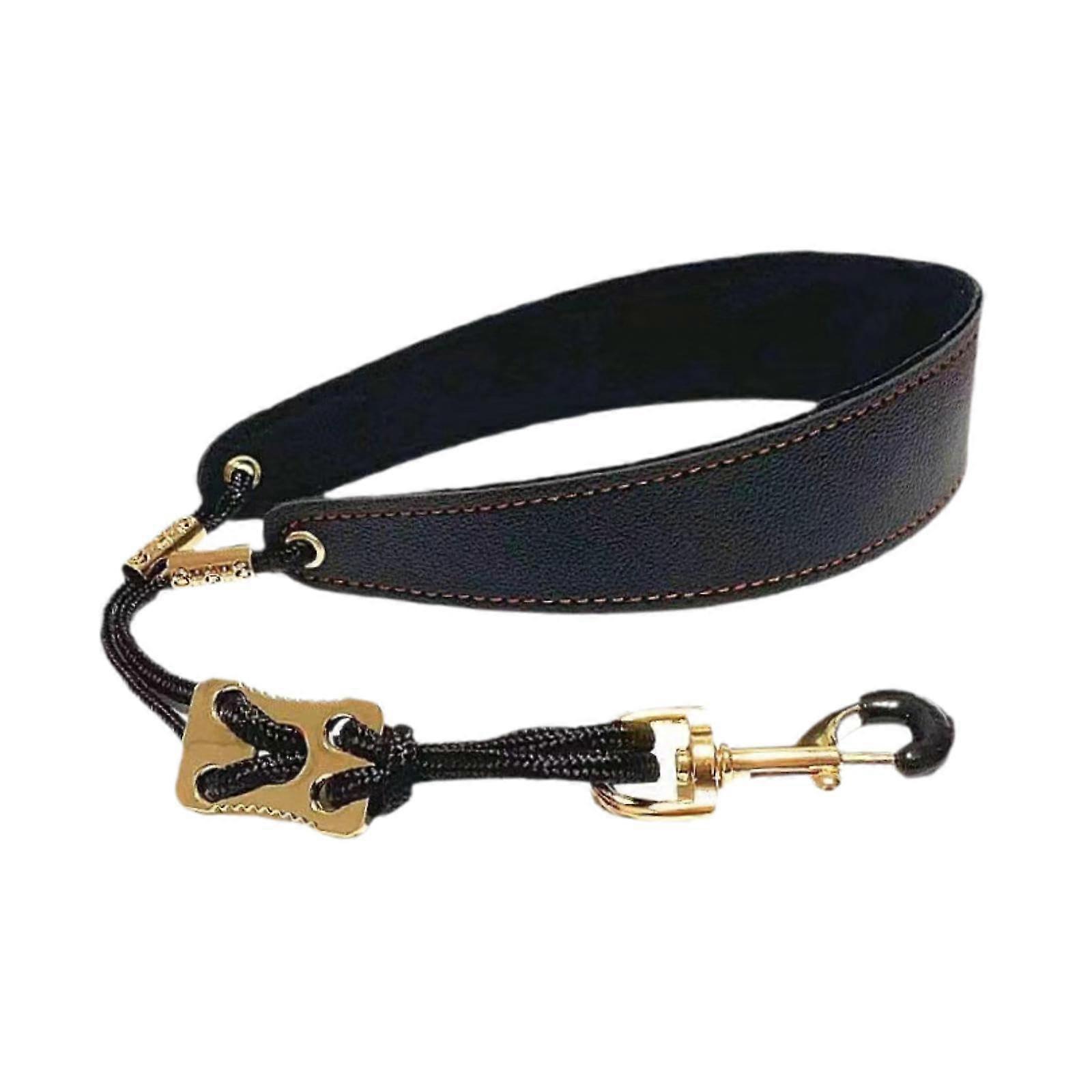 Adjustable Length Saxophone Neck Strap for Tenor and Soprano Saxophone, Black