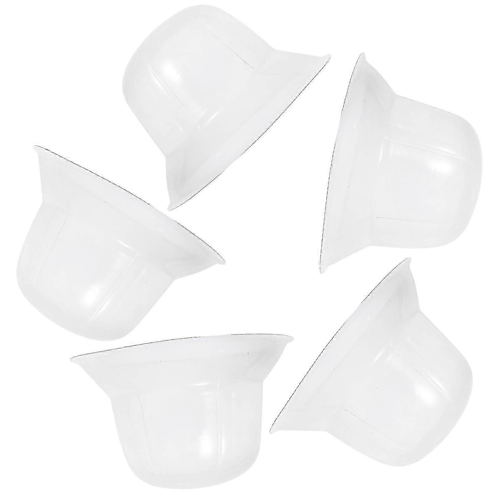 Rack de Chapéu Shaper Proteção de Chapéu Balde Redondo Compatível com Coleções Pessoais Manutenção de Forma de Plástico 10.610.66.7in 5Pcs
