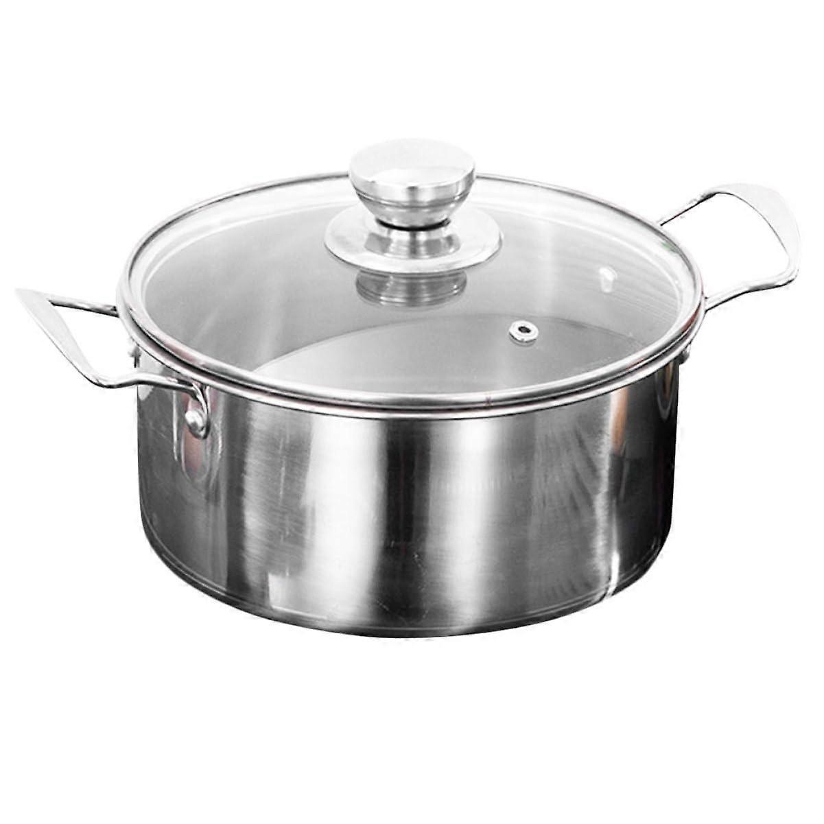 Multifunctional induction soup pot with handle for ramen, hot pot, easy to clean, heatresistant and practical.