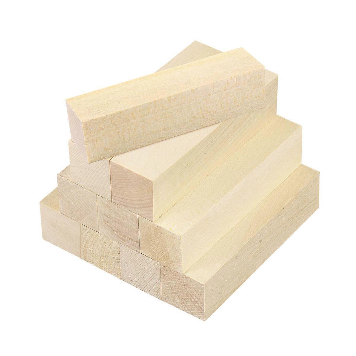 Wooden Craft Plank for DIY Projects Beige Color Smooth Surface Basswood 10 Pieces