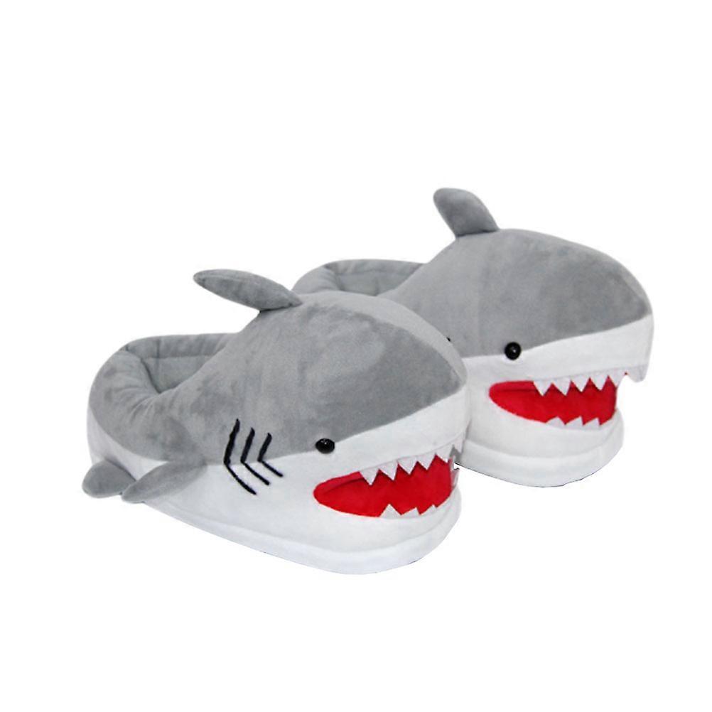 Cute Cartoon Shark Shoes Indoor Use for Loved Ones Cozy Lining Size 35-42 1 Pair