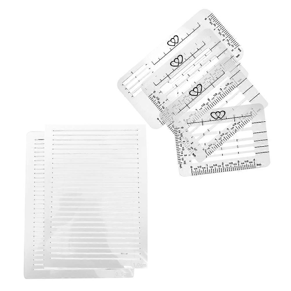 Multifunction Ruler For School Projects Versatile Design 29.00X21.00X0.10cm Material 6Pcs