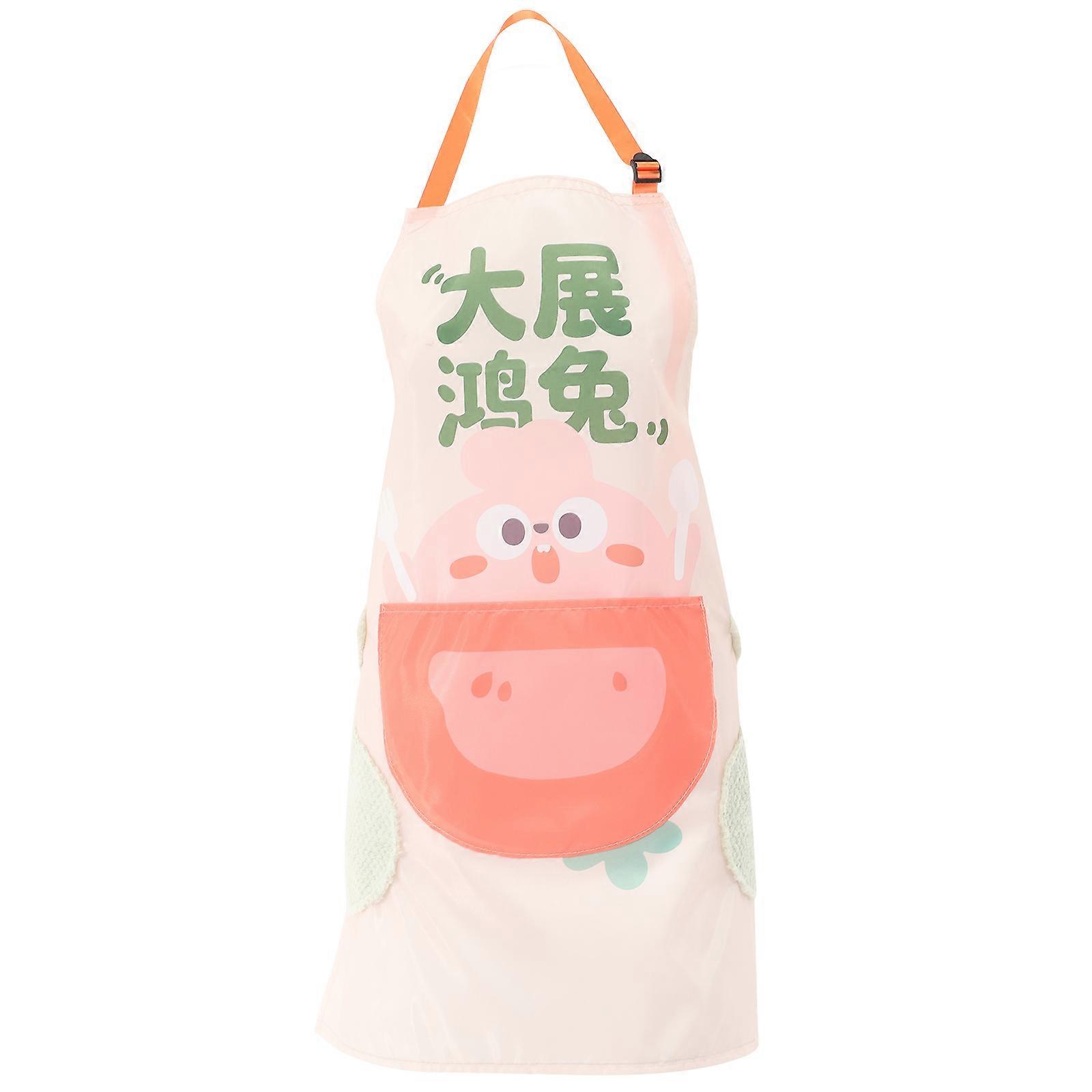 Practical Cooking Apron Adjustable Apron For Restaurant Use 70X64CM Multi-Color 1Set